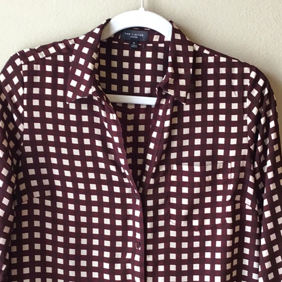 The Limited Ashton Long Sleeve Button Down Top M - Picture 2 of 7